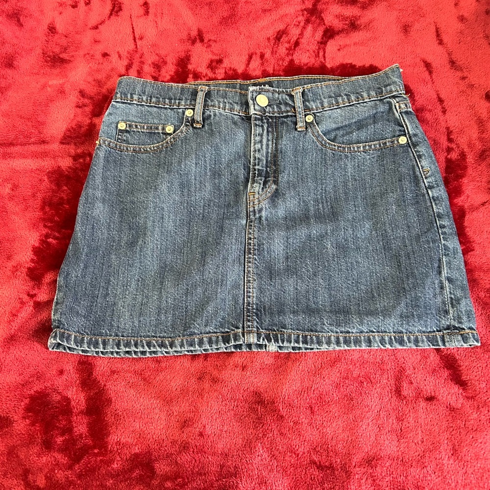 GAP Blue Pencil Mini Skirt Casual